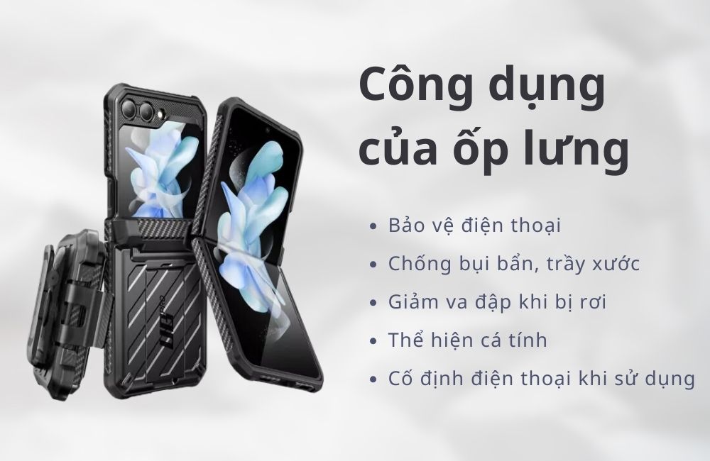 công dụng của ốp lưng